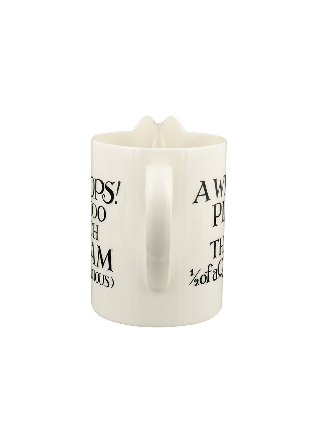 Seconds Black Toast Cream Medium Straight Jug