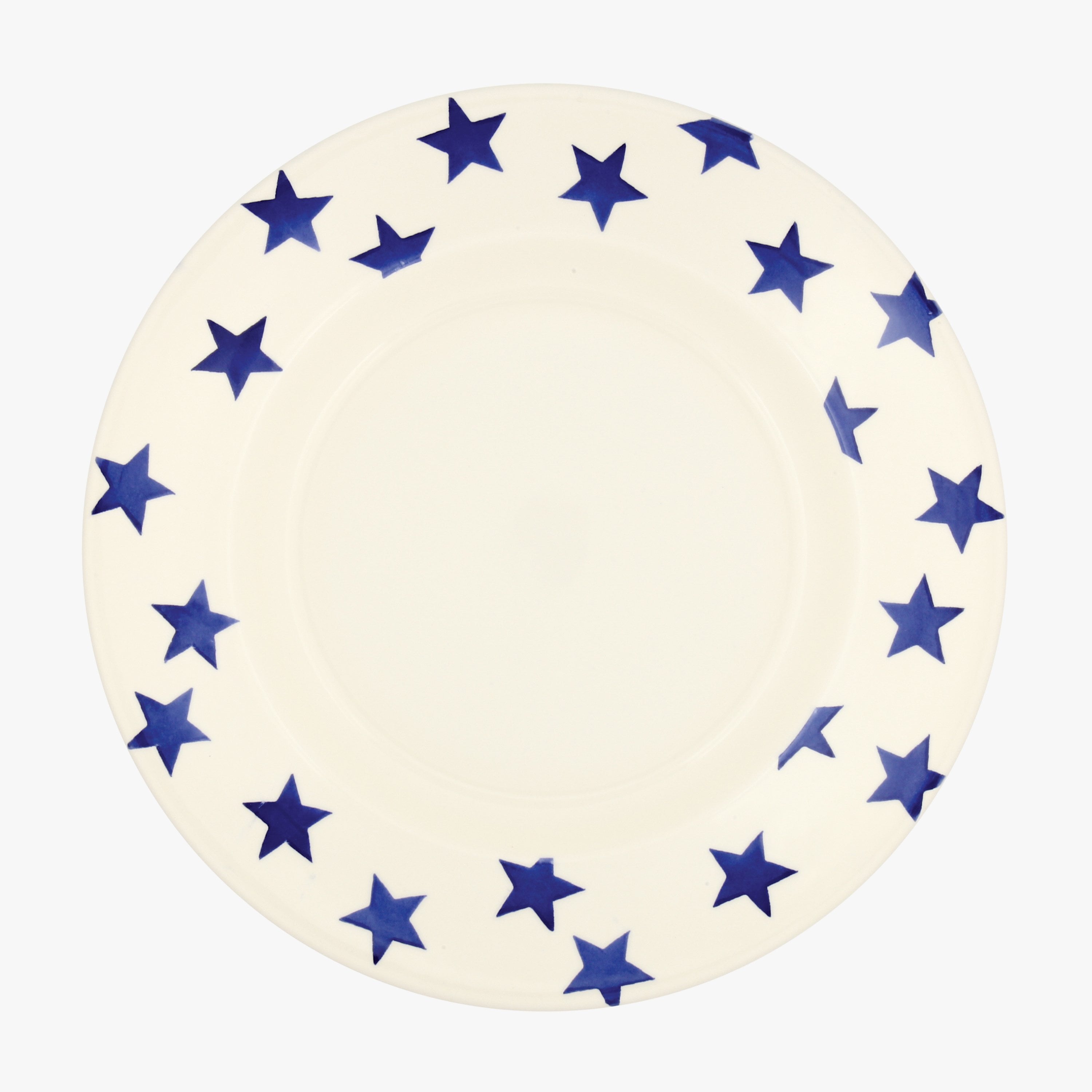 Seconds Blue Star Large Dinner Plate, 10.5 Inch