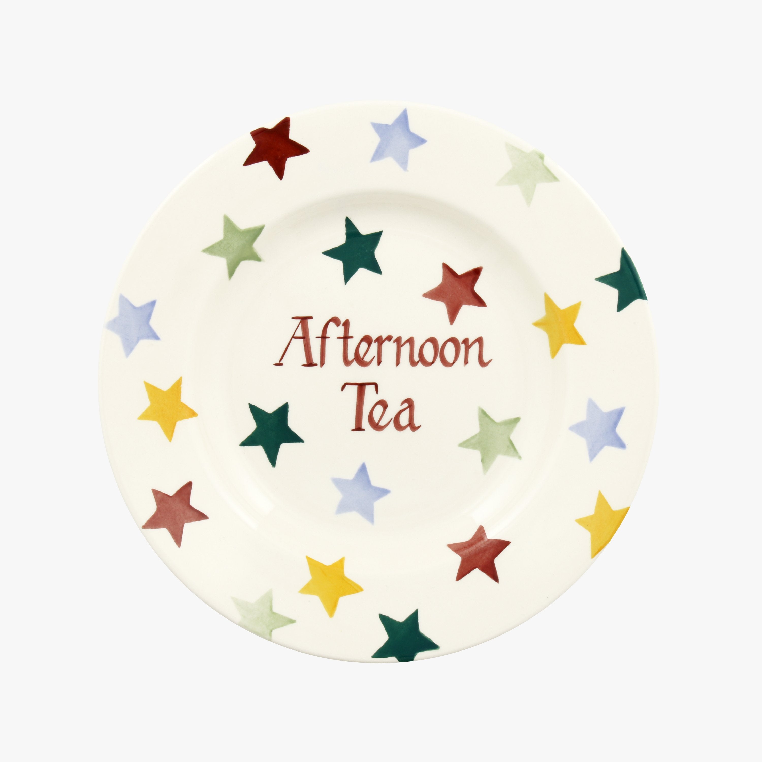Personalised Polka Star Medium Dinner Plate, 8.5 Inch