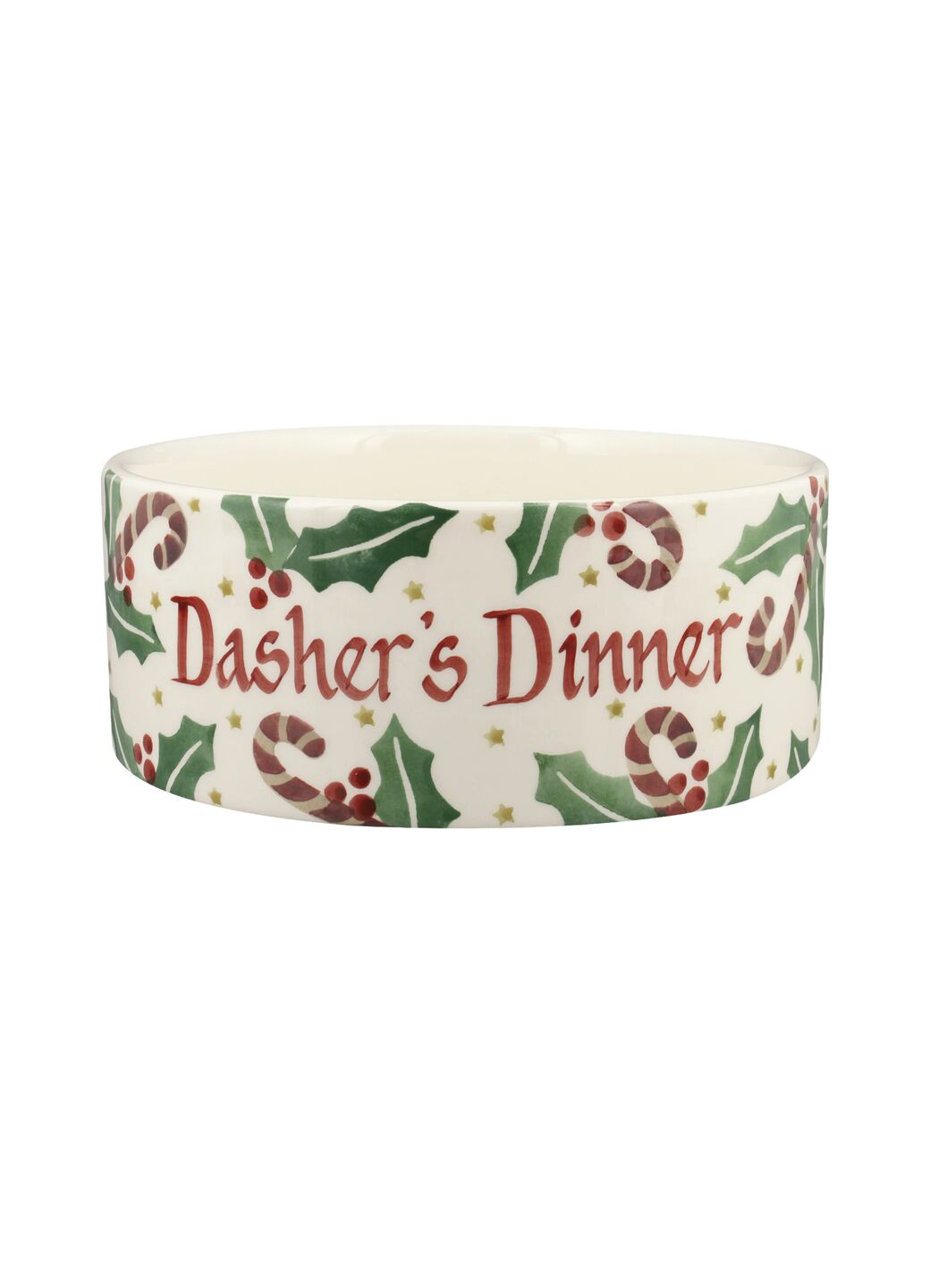 Personalised Candy Canes Large Pet Bowl