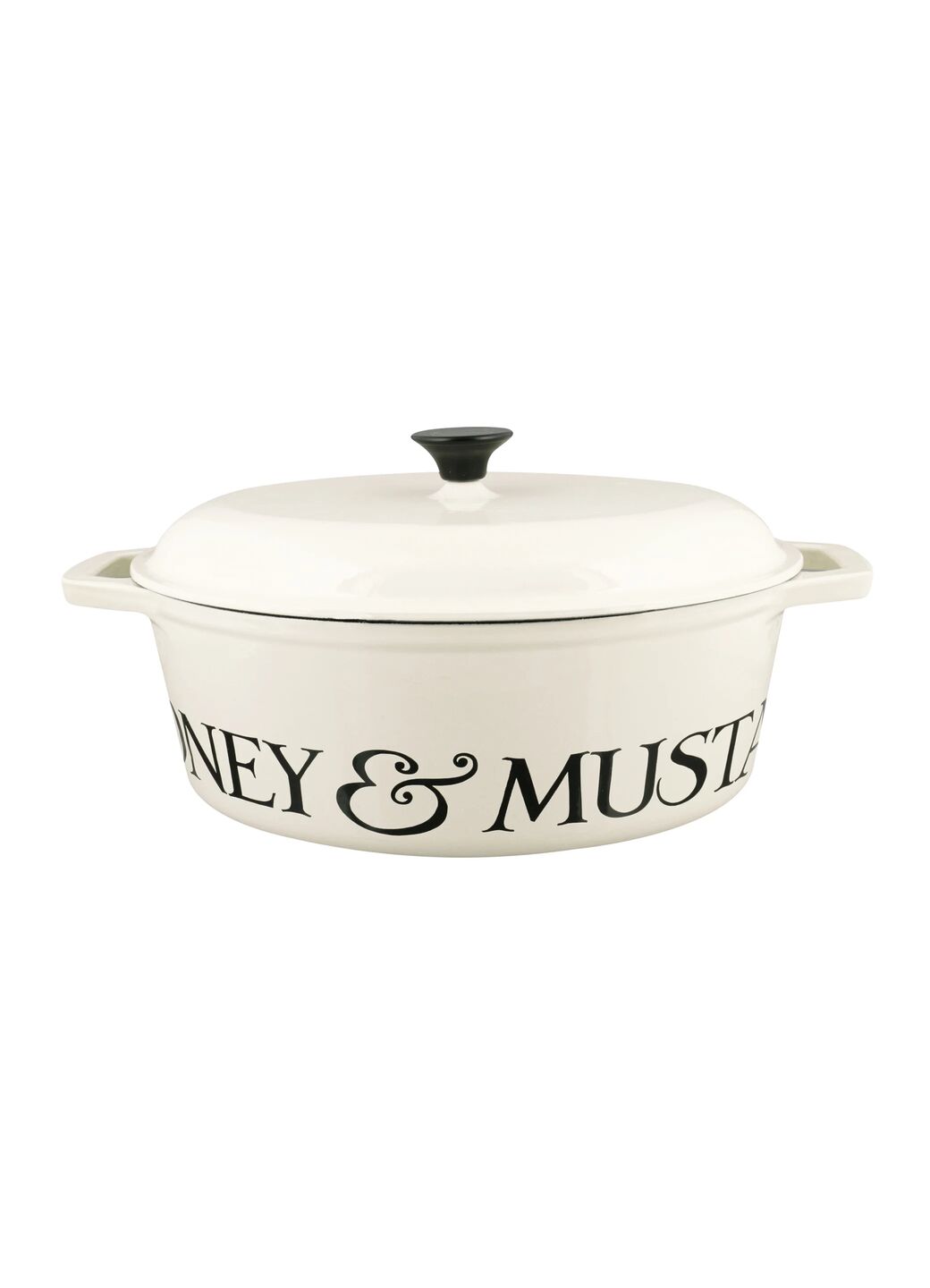 Black Toast Cast Iron Oval Casserole Pot – Emma Bridgewater UK