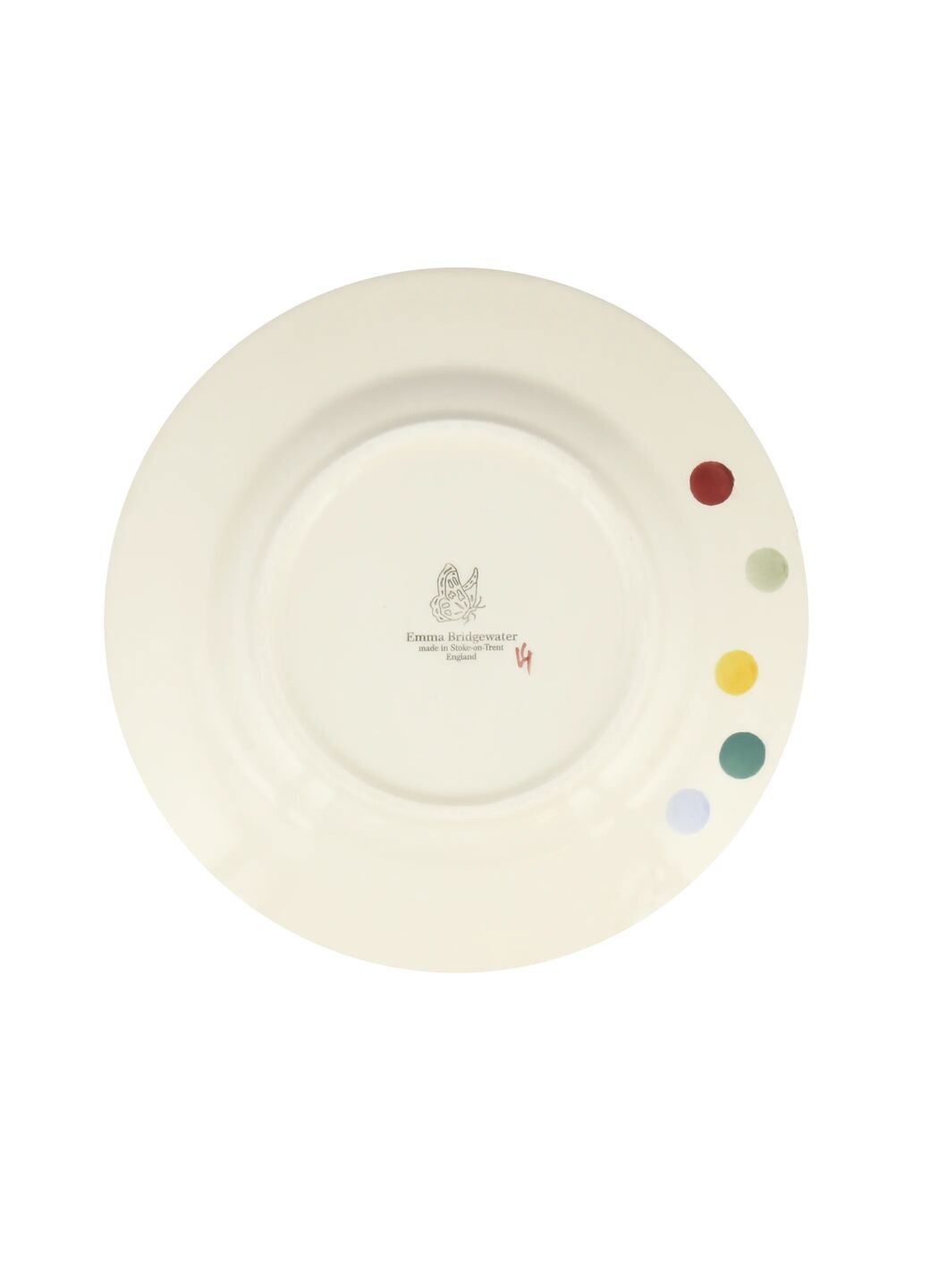 Gold Polka Dot Paper Plates - Pack Of 8 Disposable Dinner Plates, 8.875 Inch