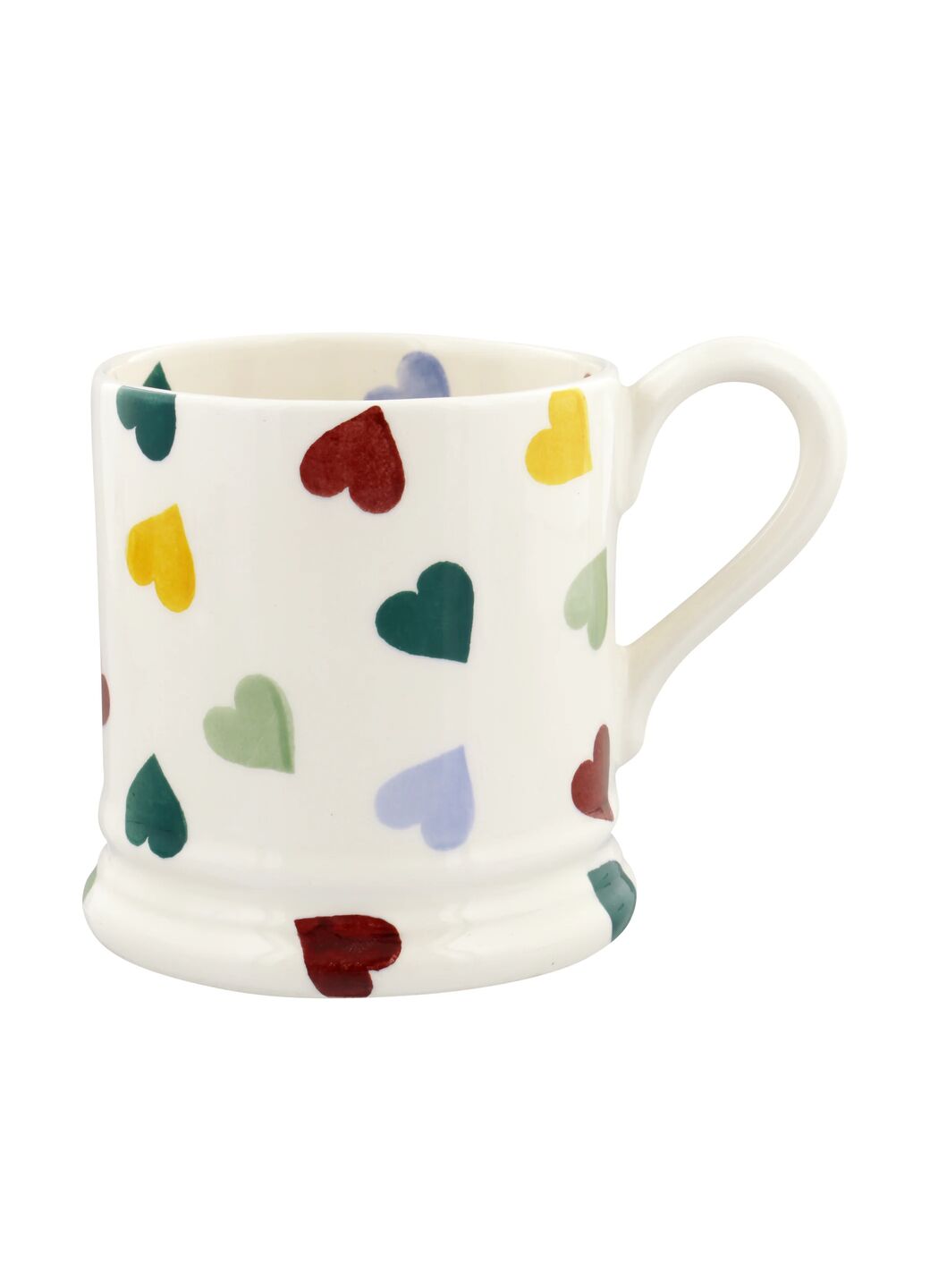 Polka Hearts 1 2 Pint Mug
