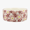 Personalised Pink Daisy Fields Large Pet Bowl