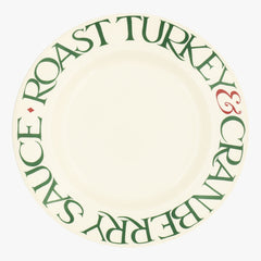 Seconds Christmas Toast & Marmalade Roast Turkey 10 1/2 Inch Plate