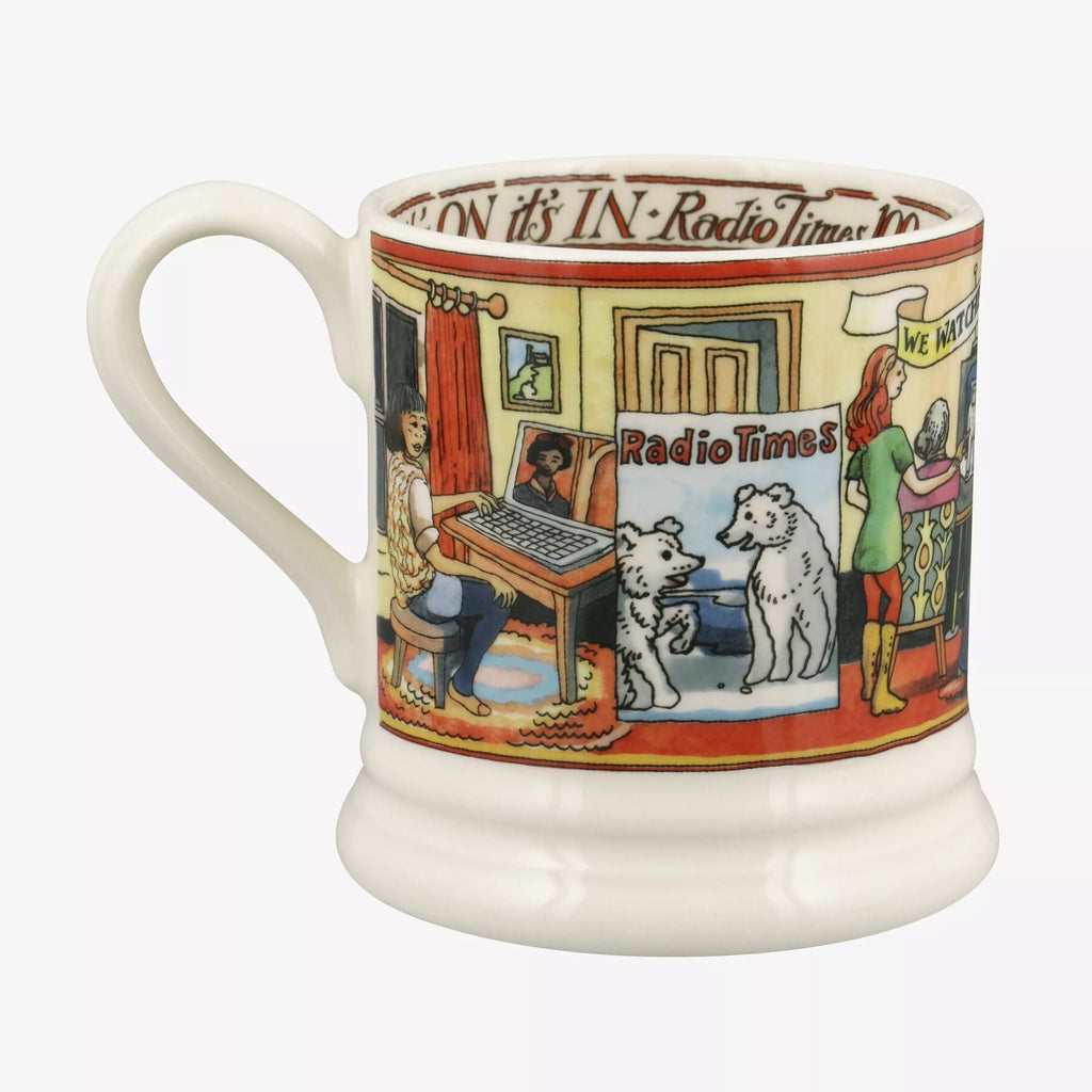 Seconds Radio Times 1/2 Pint Mug Emma Bridgewater UK