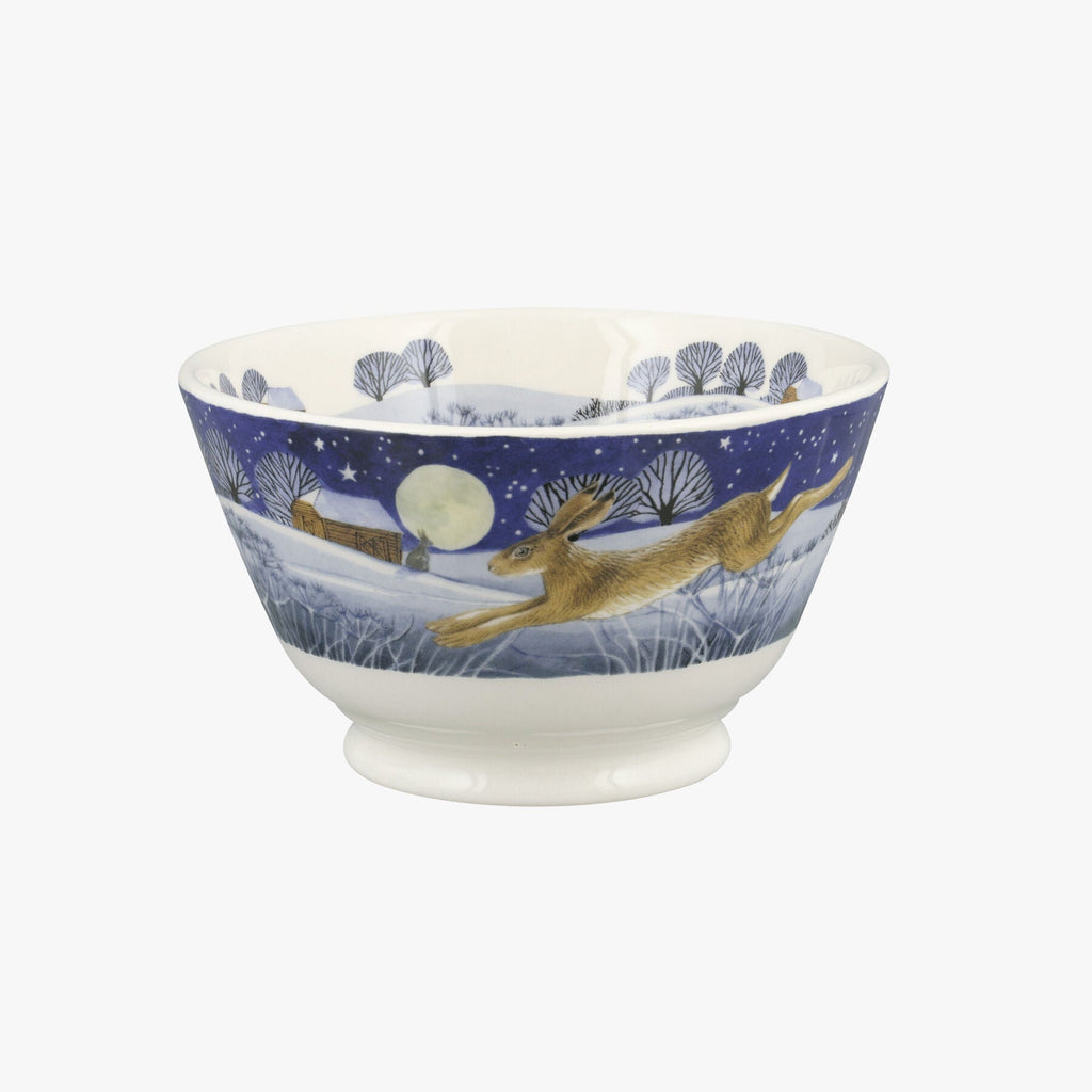 Midnight Hare Small Old Bowl