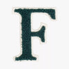 Iron On Embroidered Letter Patch-F
