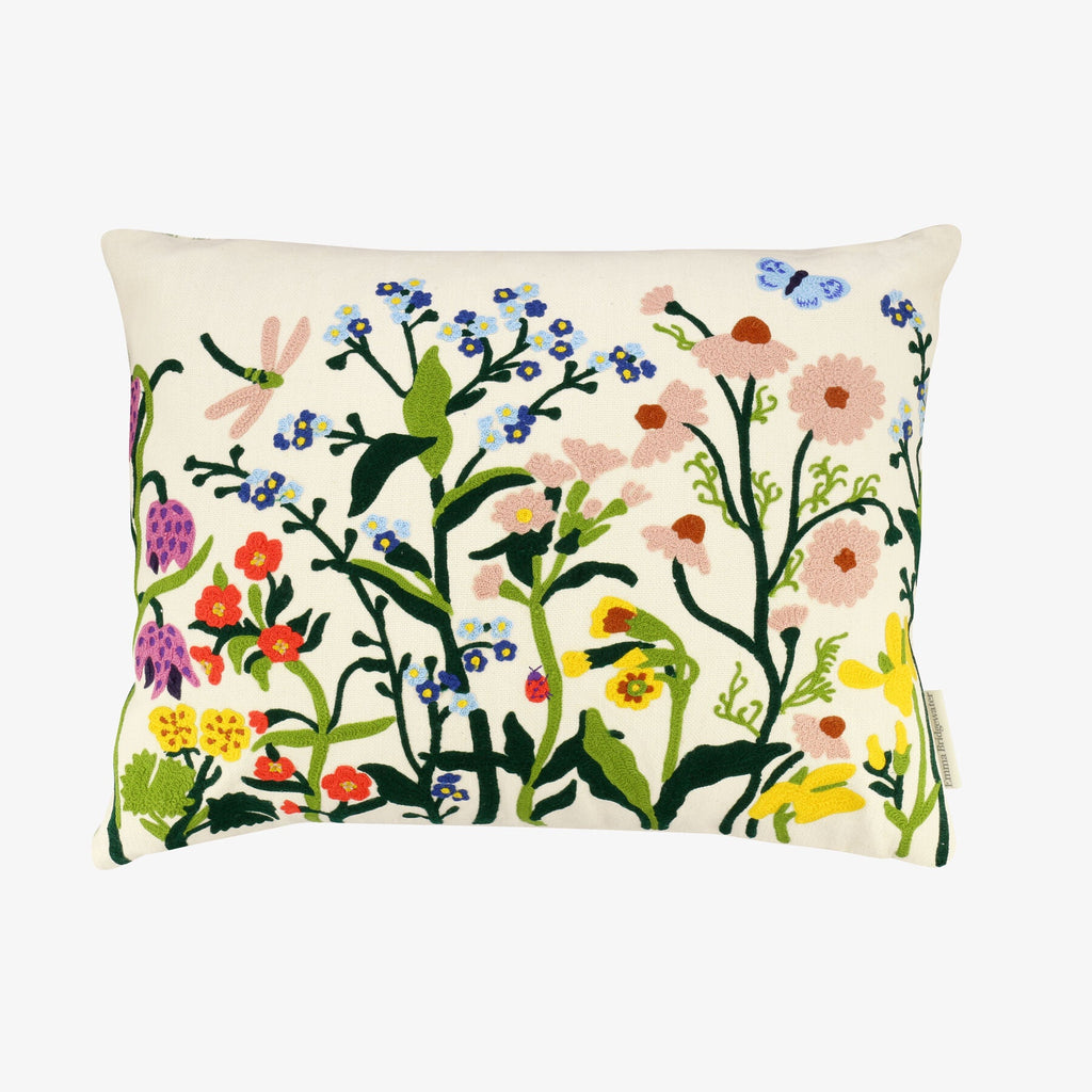 Wildflowers 50X40 Cm Embroidered Cushion