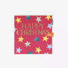 Happy Christmas Polka Stars Card