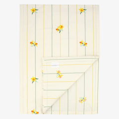 Daffodils Embroidered Table Runner