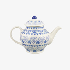 Personalised Blue Sampler 2 Mug Teapot
