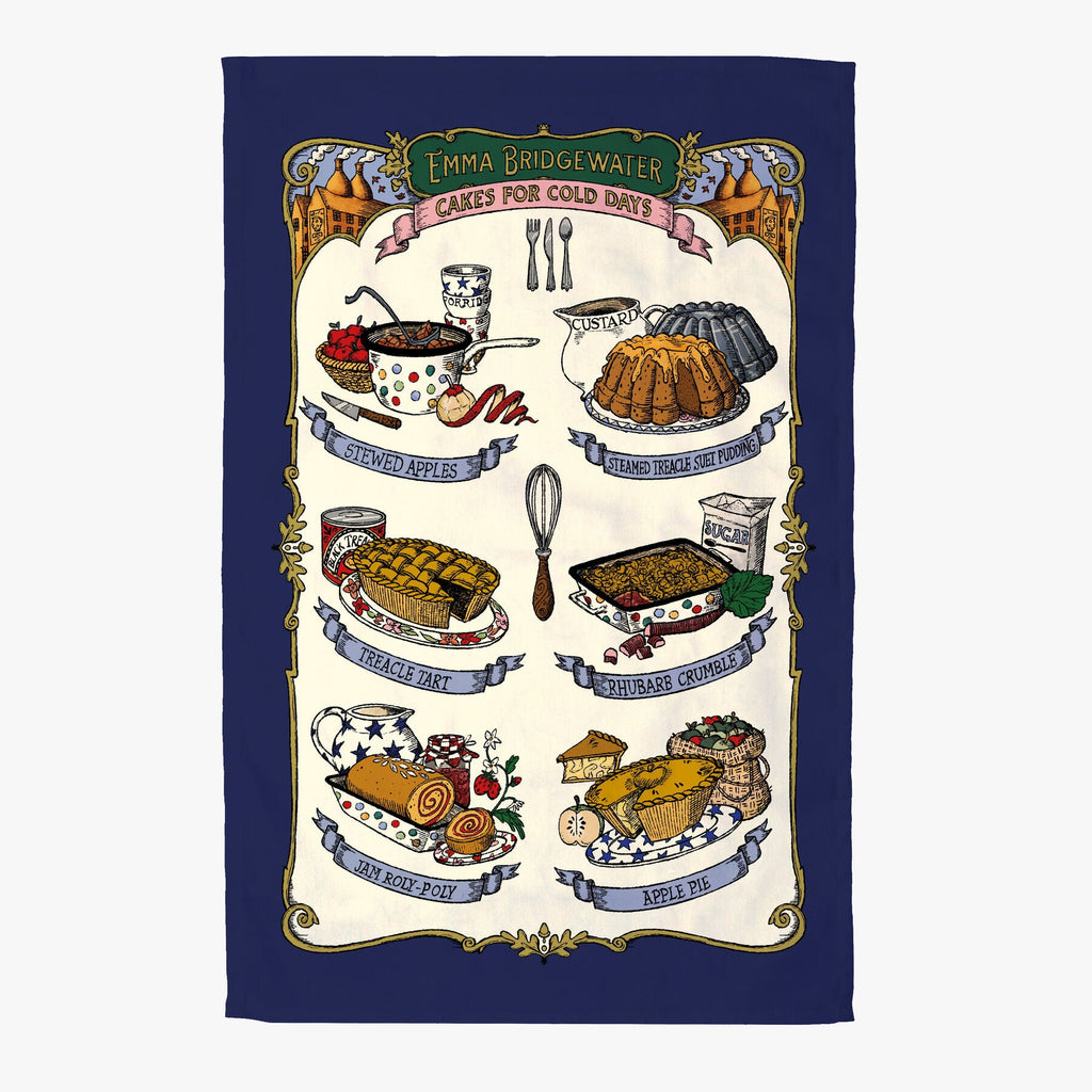 Cakes For Cold Days Tea Towel