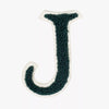 Iron On Embroidered Letter Patch-J