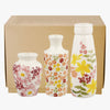 Wild Daffodils Set Of 3 Vases Boxed