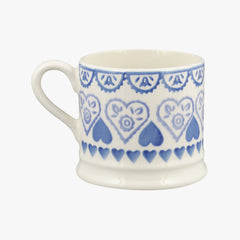 Personalised Blue Sampler Small Mug