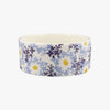Personalised Blue Daisy Fields Small Pet Bowl