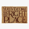 You've Come To The Right Place Black Toast Large Doormat