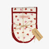 Pink Hearts Tea Towel & Double Oven Glove Set