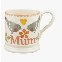 Lovebirds Coral Mum 1/2 Pint Mug
