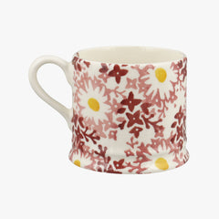 Personalised Pink Daisy Fields Small Mug