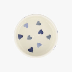 Personalised Blue Hearts Small Pet Bowl