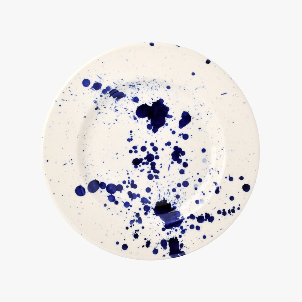 Seconds Blue Splatter 8 1/2" Plate