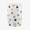 Personalised Blue Hearts Medium Vase