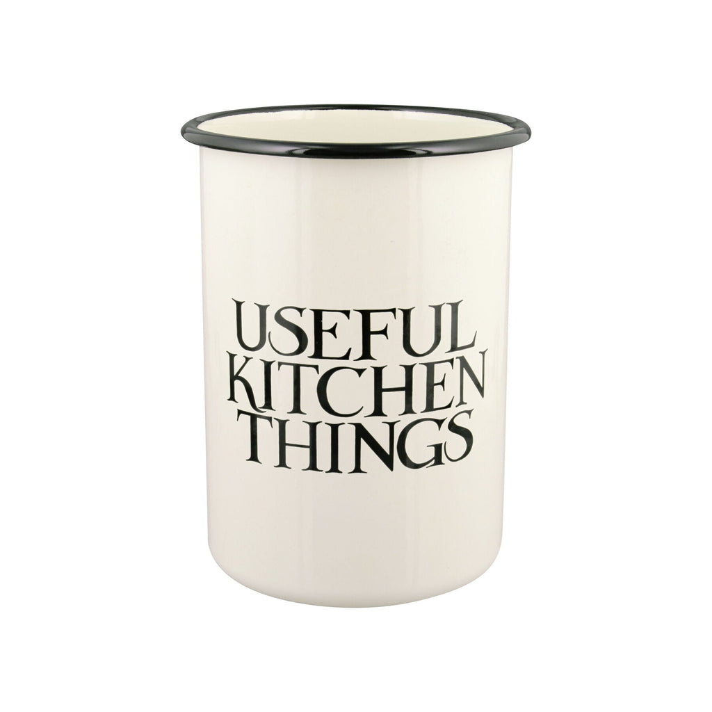 Black Toast Enamel Utensils Storage Pot Emma Bridgewater UK