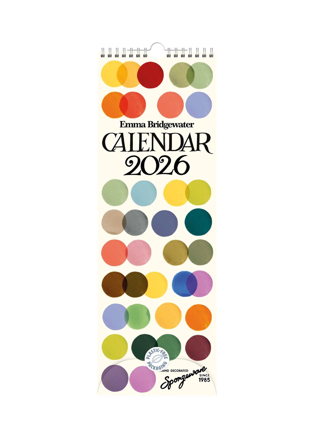 Colour Palette Slim Calendar 2026