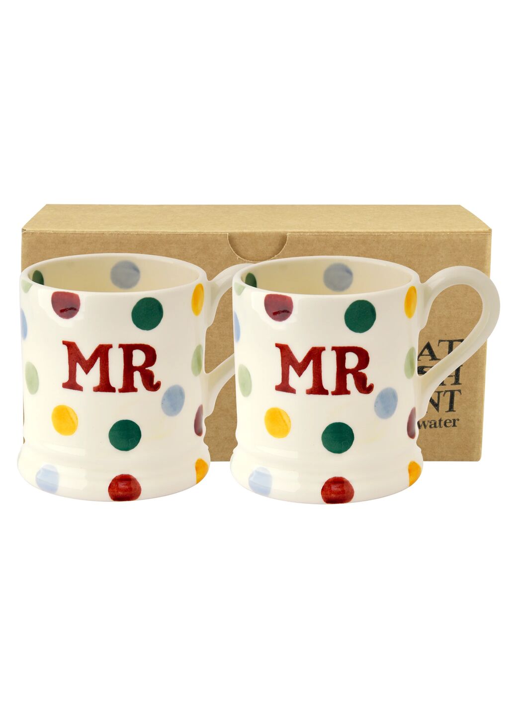 Mud Pie Set Regalo Mr. & Mrs. – Piatto E 2 Forchette – Bianco – Per Sposi E Fidanzati