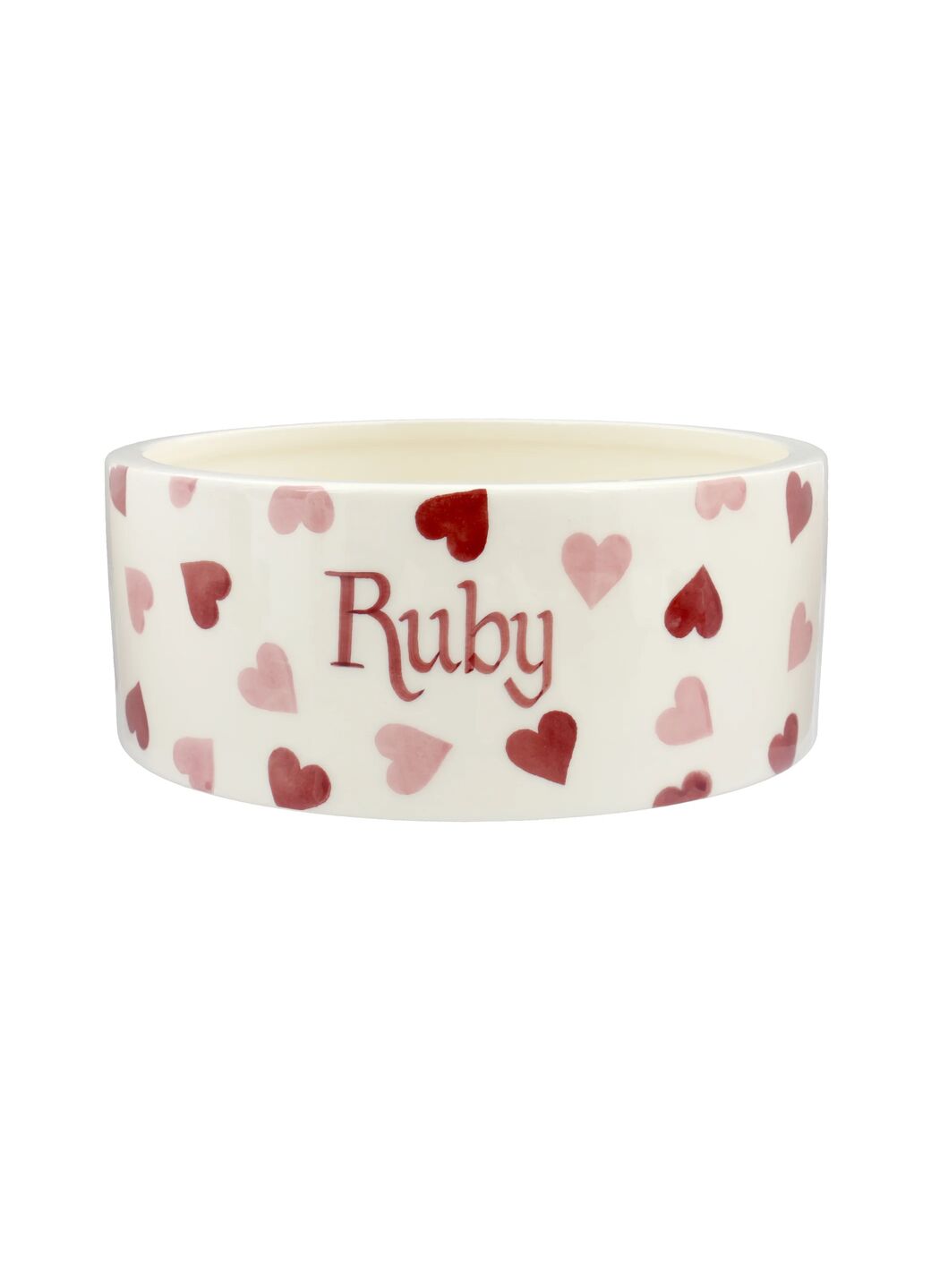 Personalised Hearts Large Pet Bowl