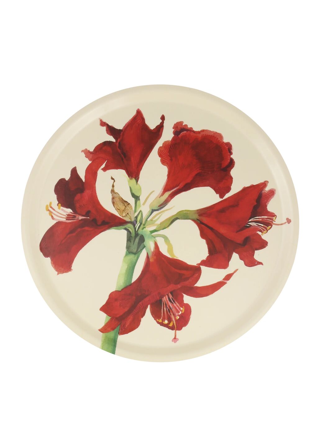 Amaryllis Round Birch Tray