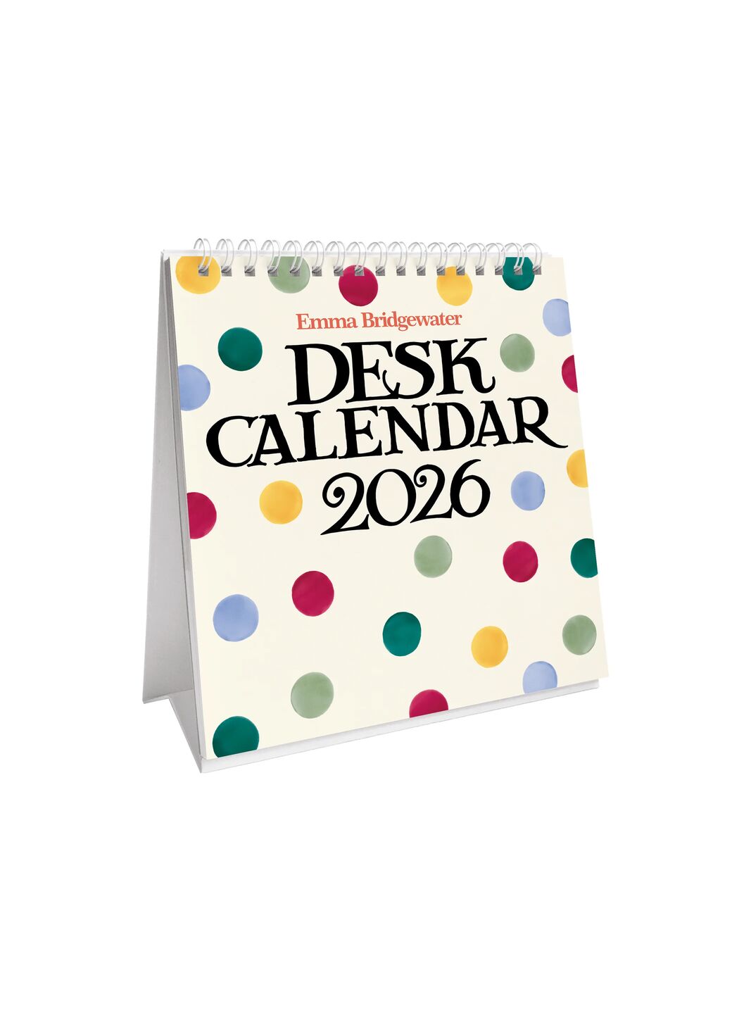Polka Dot Desk Calendar 2026