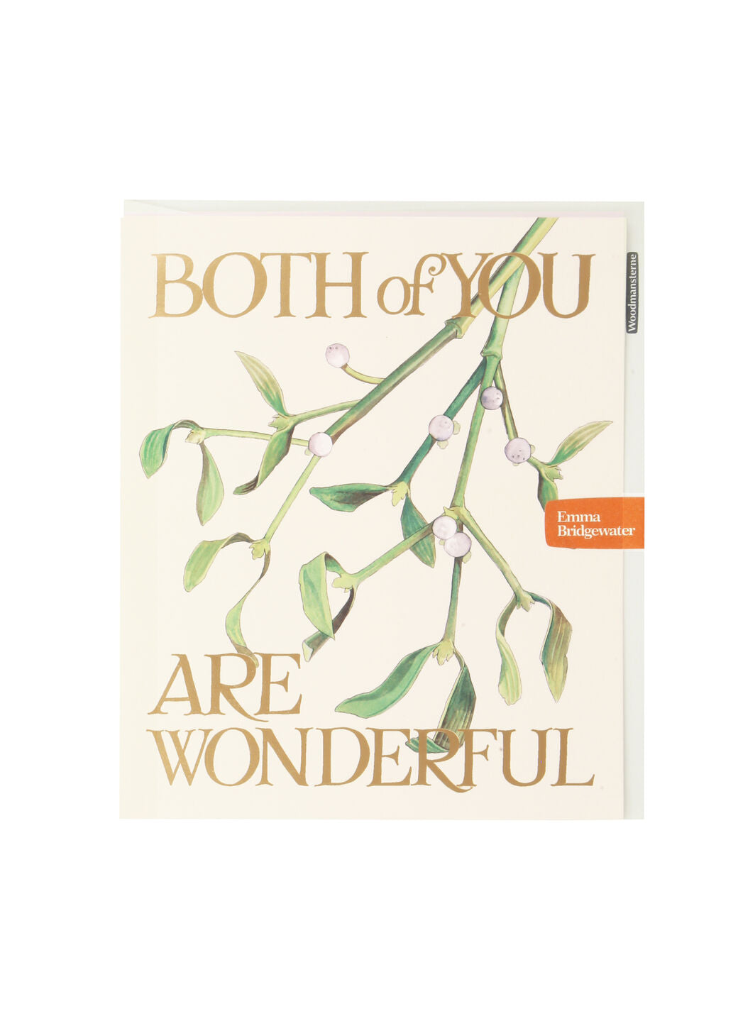Both Of You Are Wonderful Mistletoe Card