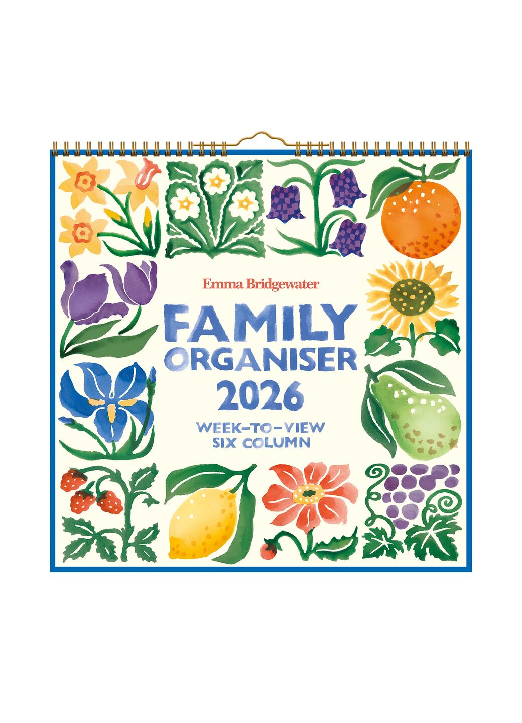 Spring Flowers Family Organiser 2026