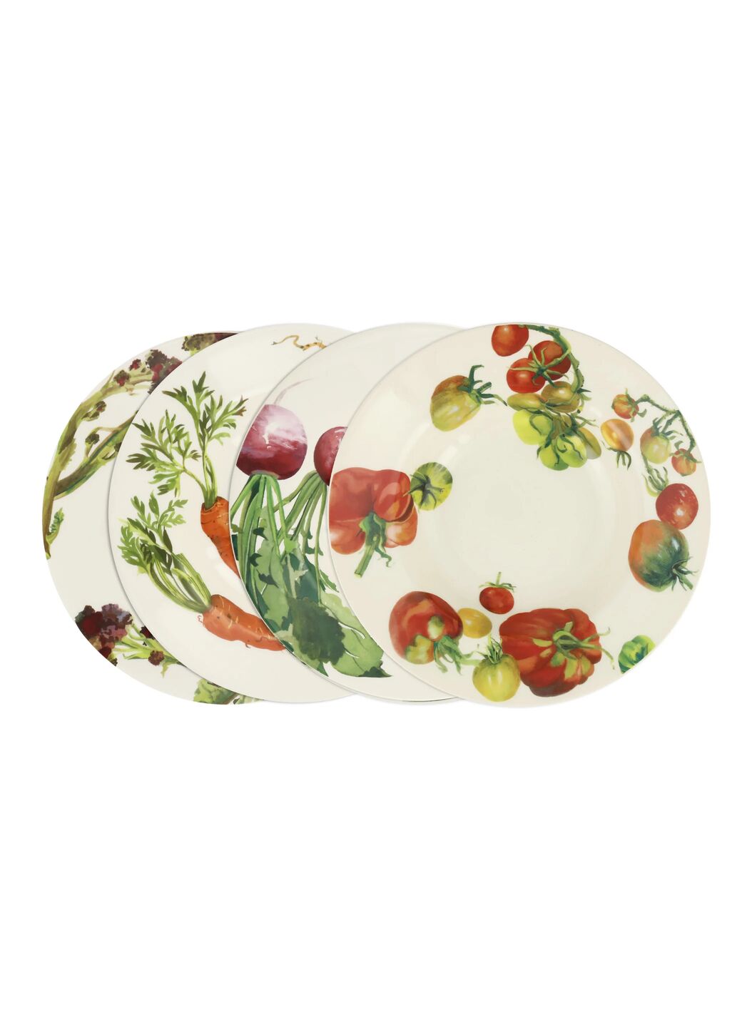Vegetable Soup Plates - Set of 4