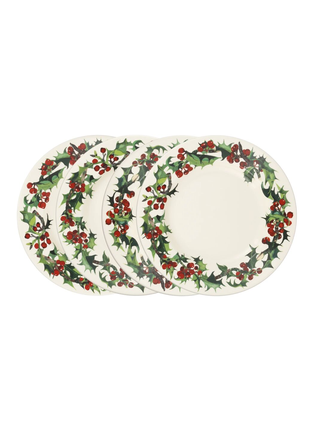 Holly Large Dinner Plate, 10.5 Inch - Set of 4