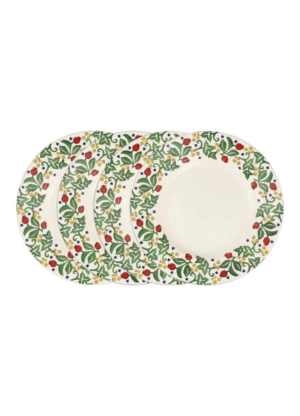 Rosehip & Ivy Large Dinner Plate, 10.5 Inch - Set of 4