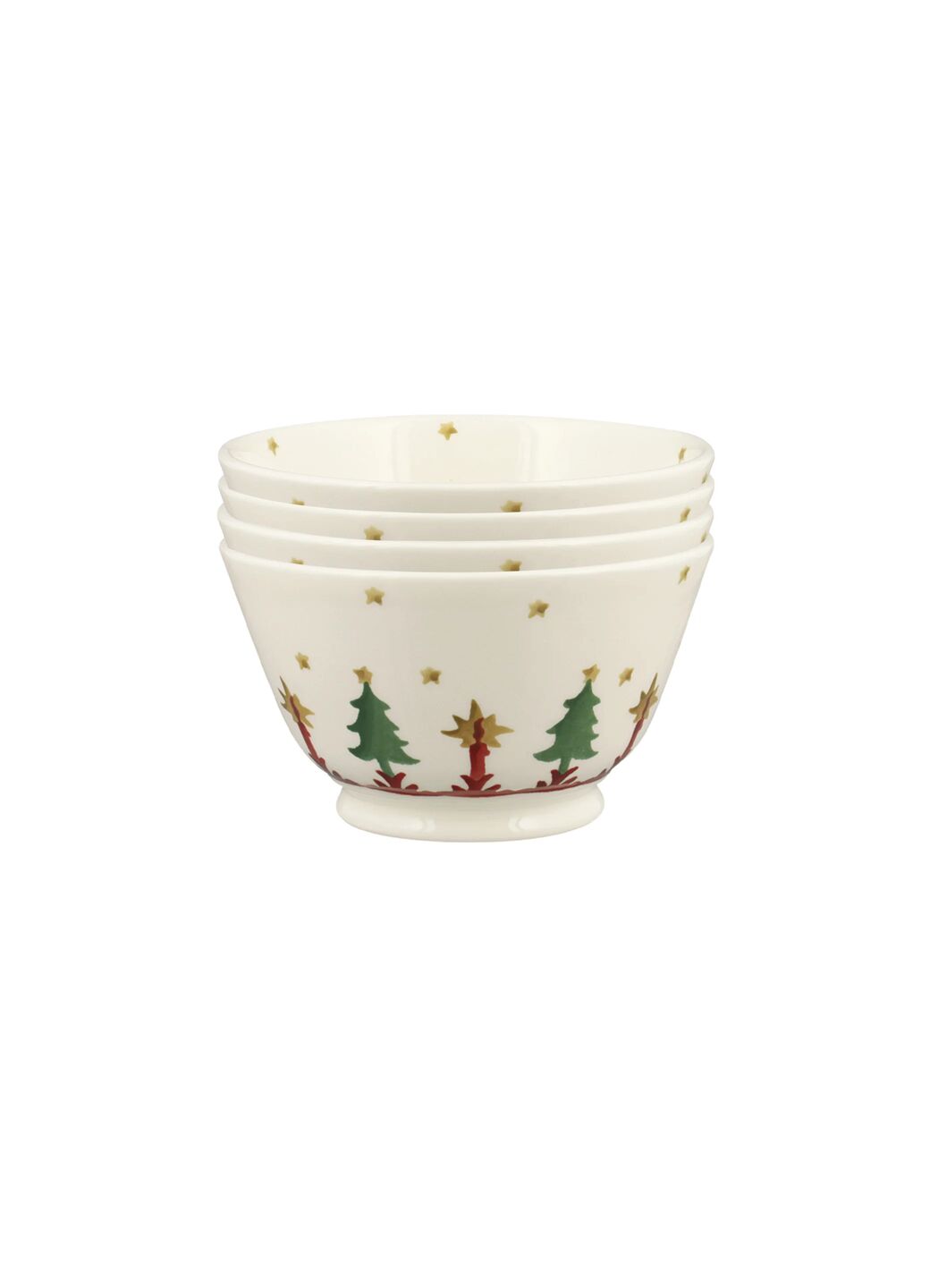 Christmas Joy Small Old Bowl - Set of 4