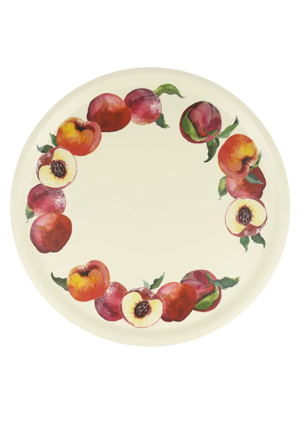 Peaches Round Birch Tray Emma Bridgewater