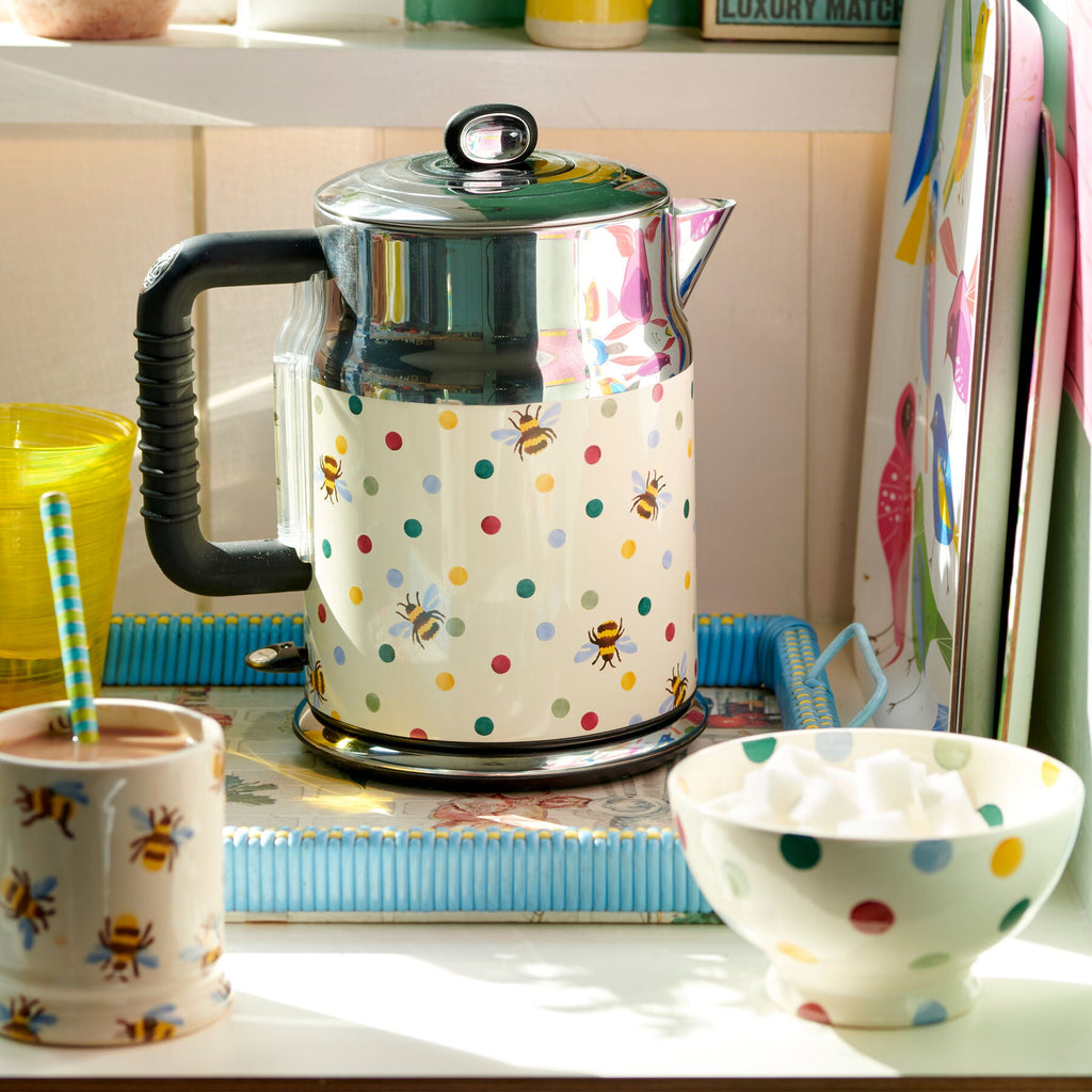 Polka Dot & Bee Retro Kettle Russell Hobbs X Emma Bridgewater Emma