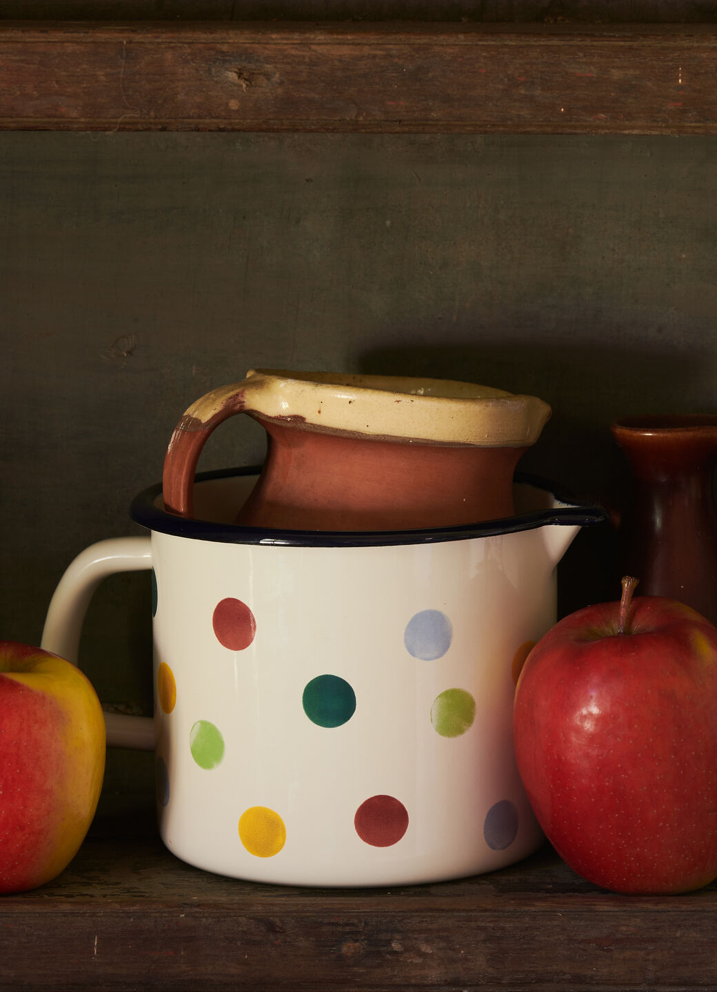 Polka Dot Large Enamel Jug
