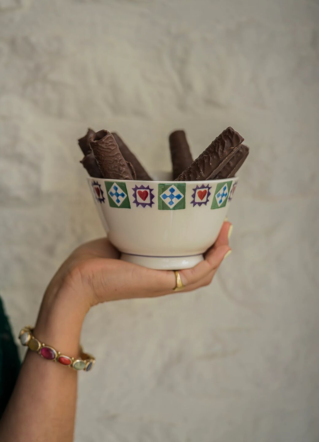 Christmas Quilt Small Old Bowl