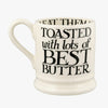 Seconds Black Toast Hot Cross Buns 1/2 Pint Mug