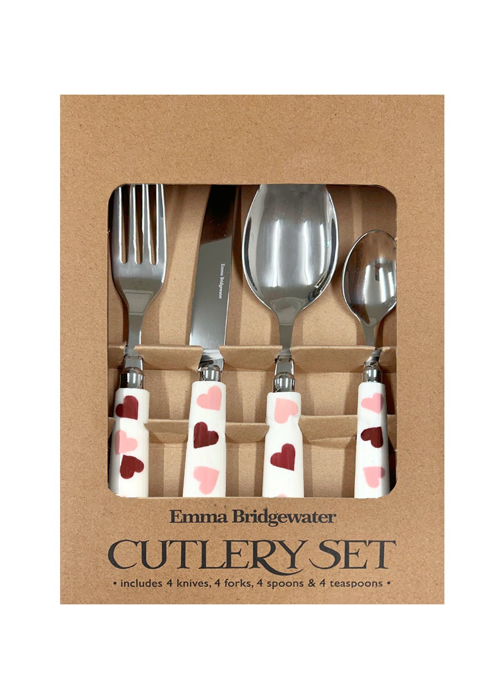 にゆしき】エマブリッジウォーター ピンクハート カトラリーセット