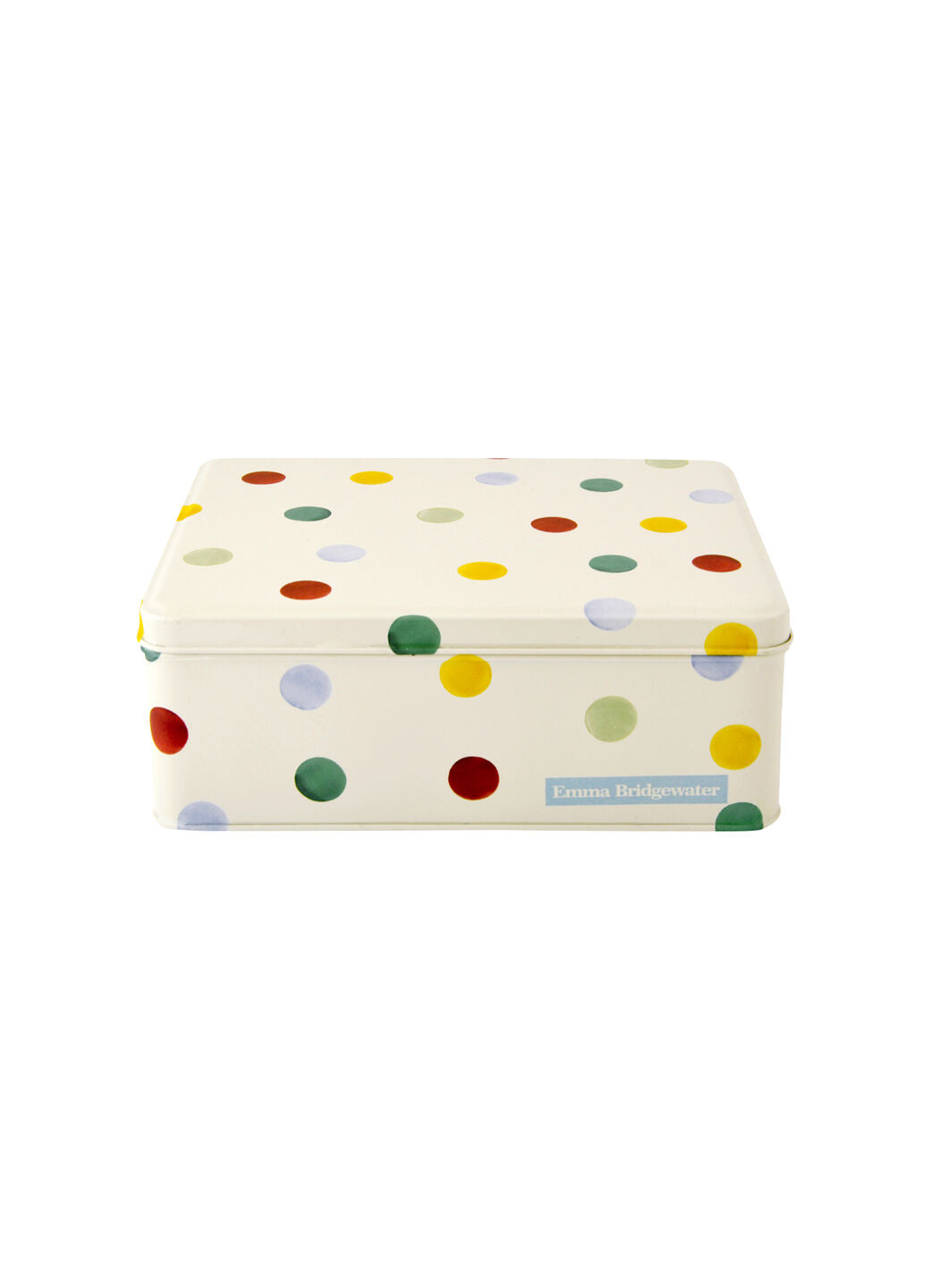 Polka Dot Medium Shallow Tin