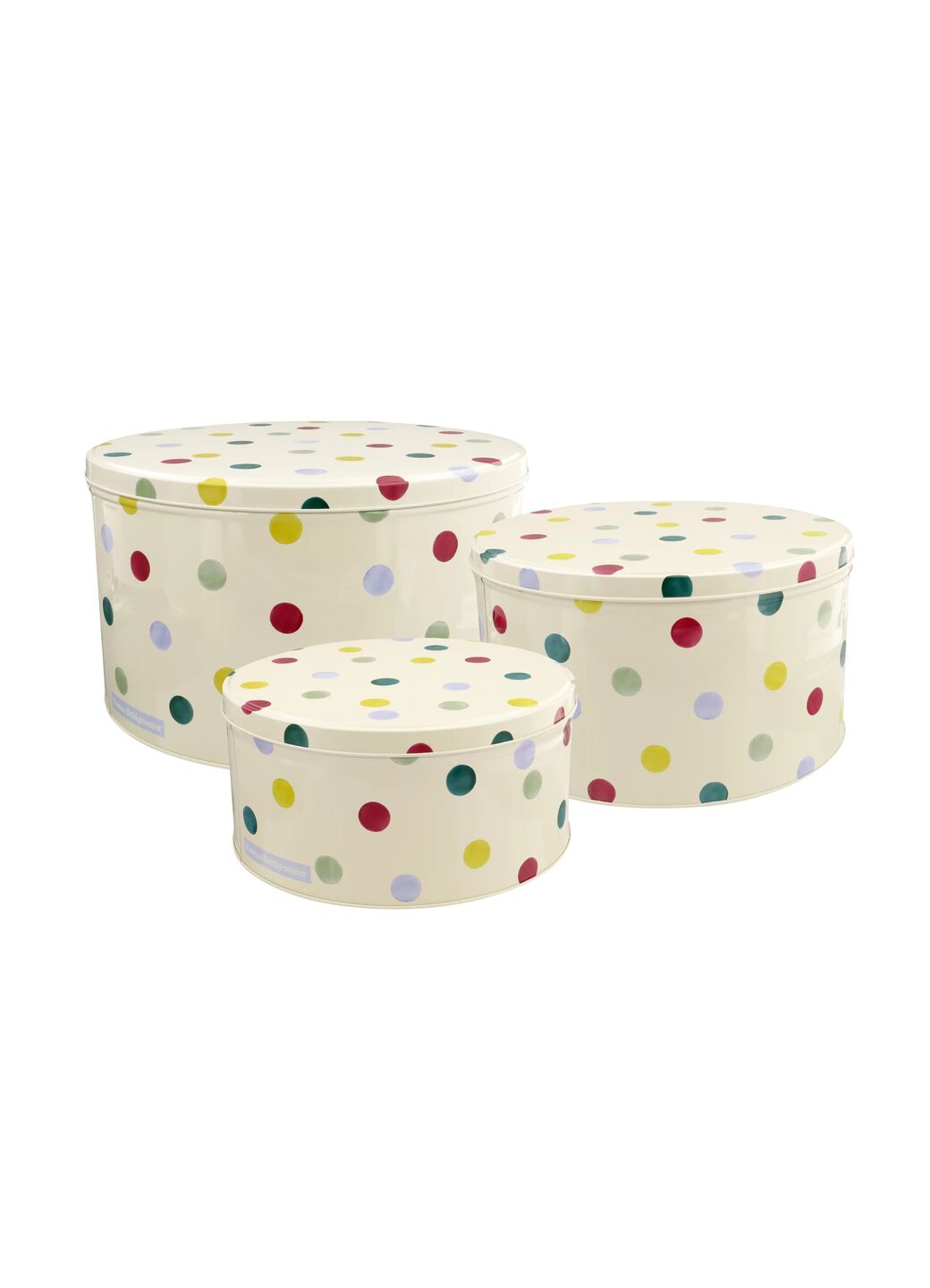 Polka Dot Set of 3 Round Cake Tins