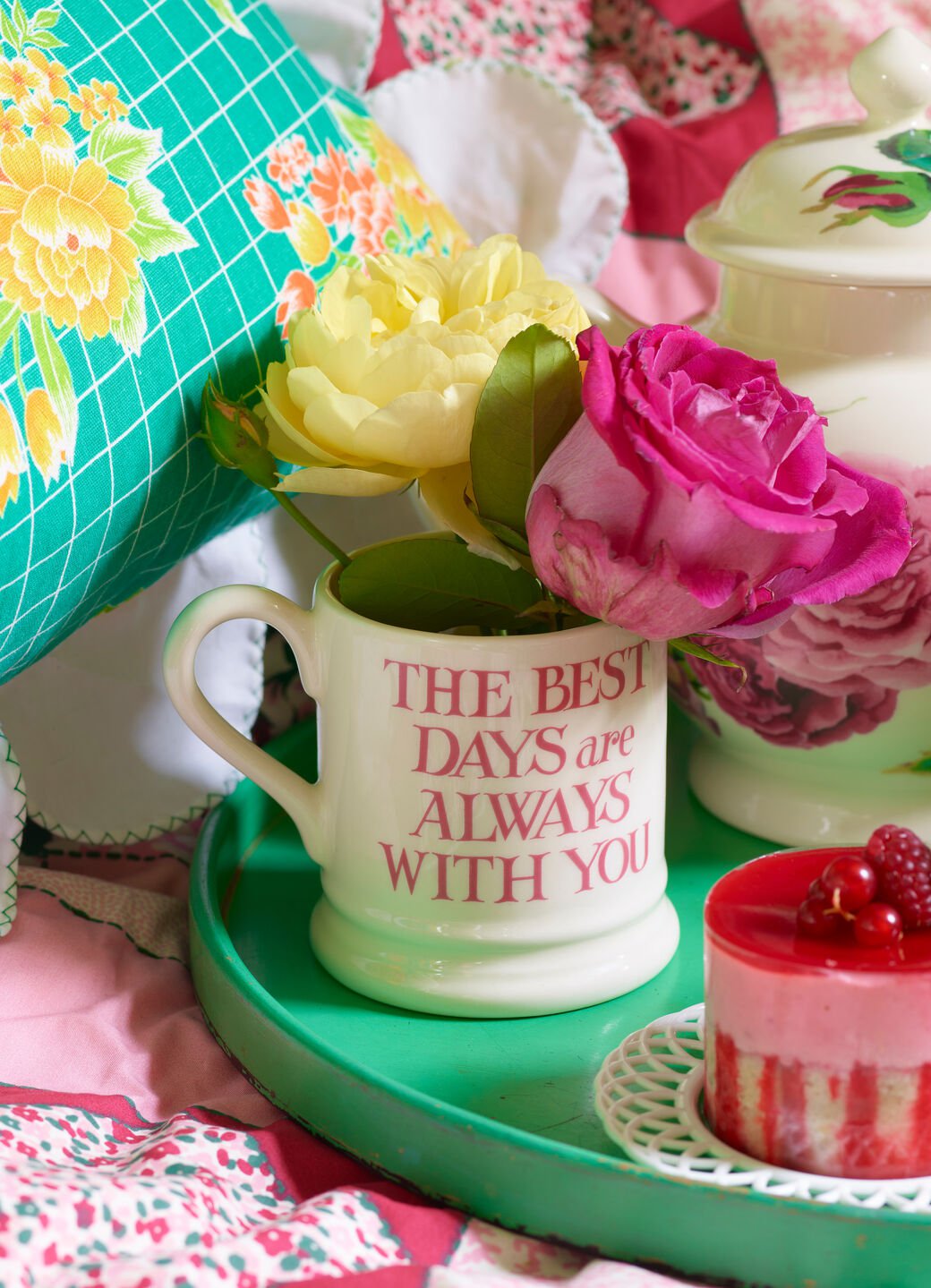 Pink Toast My Brilliant Friend 1/2 Pint Mug - Main Image