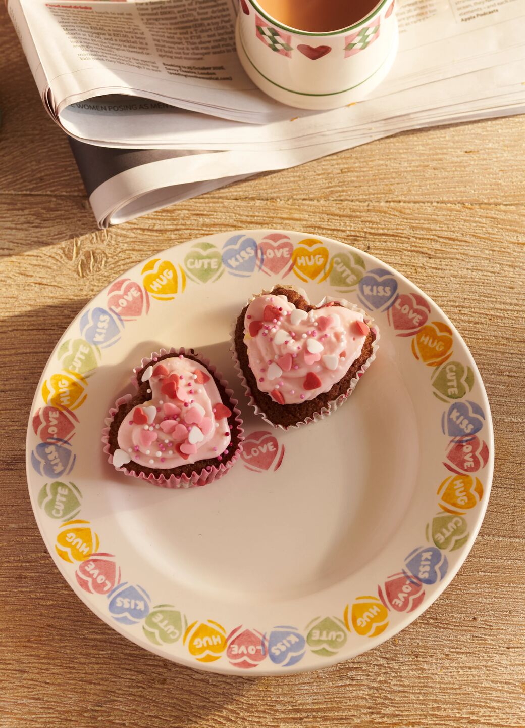 Love Hearts Medium Dinner Plate, 8.5 inch